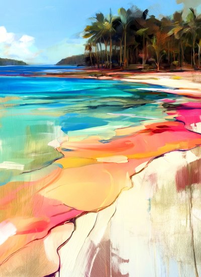 Colorful Island Paradise by Justyna Jaszke