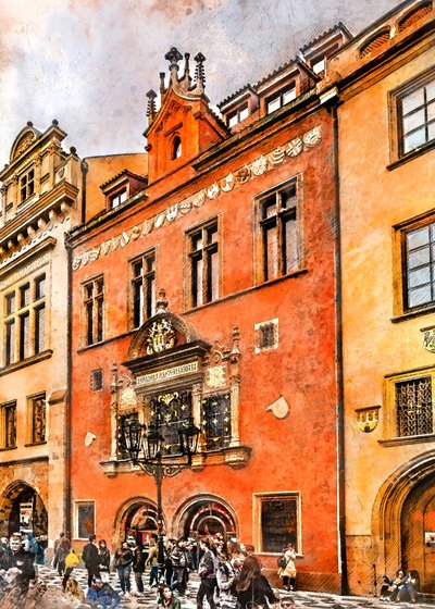 Historic Prague Facade by Justyna Jaszke