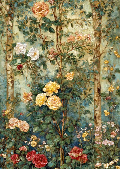 Lush Rose Garden by Justyna Jaszke