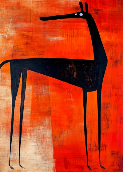Modern Black Llama by Justyna Jaszke