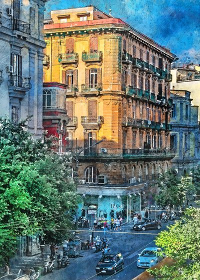 Vibrant City Corner by Justyna Jaszke