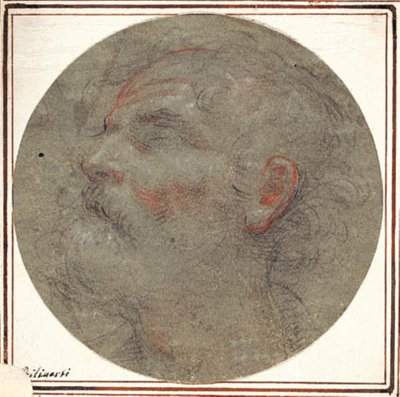 Bust of a Bearded Man Looking Upwards in Profile to the Left by KKSgb4707 Ubekendt