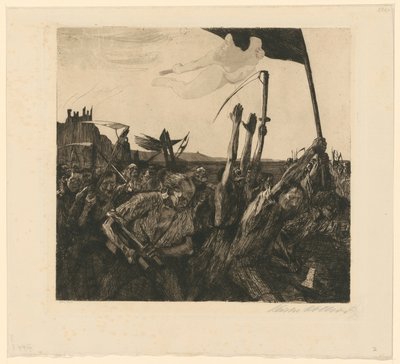 Uproar (8th State) by Käthe Kollwitz