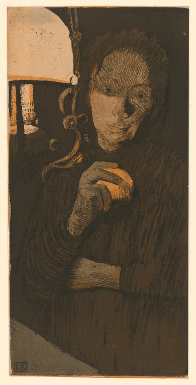 Woman with Orange (2nd State) by Käthe Kollwitz