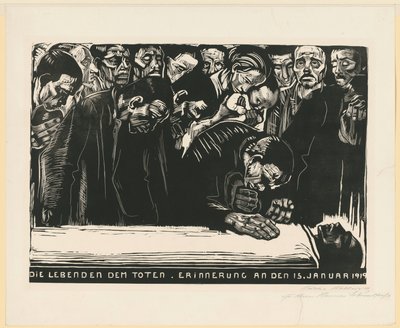 Memorial Sheet for Karl Liebknecht (3rd and Final Version, 6th State) by Käthe Kollwitz