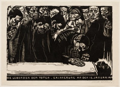 Memorial Sheet for Karl Liebknecht by Käthe Kollwitz
