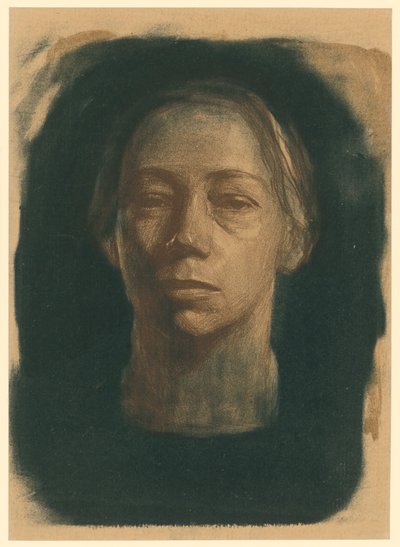 Self-Portrait Facing (First State) by Käthe Kollwitz
