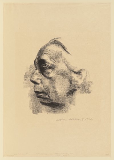 Self-Portrait in Profile by Käthe Kollwitz