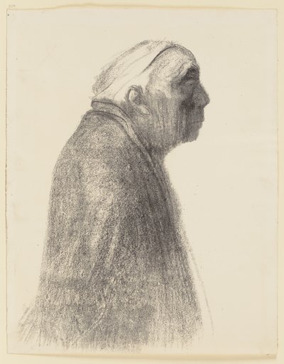 Self-Portrait in Profile towards Right by Käthe Kollwitz