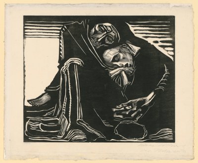 Death with Woman in Lap (3rd and Final Version, 7th State) by Käthe Kollwitz