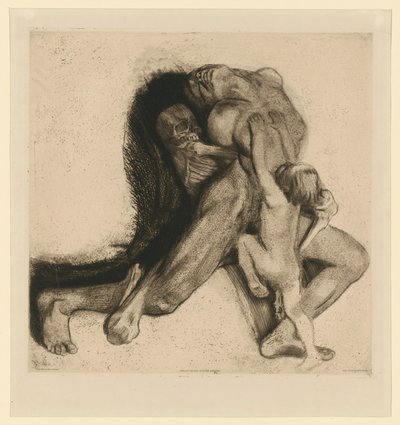 Death and Woman (6th State) by Käthe Kollwitz