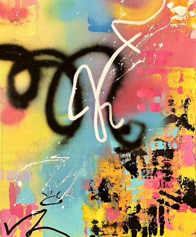 Colorful Abstract Graffiti by Kajsa Bergström