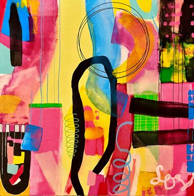 Colorful Abstract Shapes by Kajsa Bergström