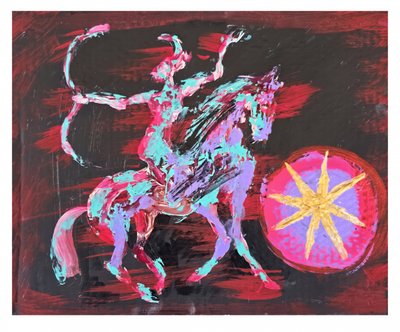 Mythic Horse Warrior by Kanat Ibragimov