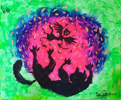 Pink Vortex Monster by Kanat Ibragimov