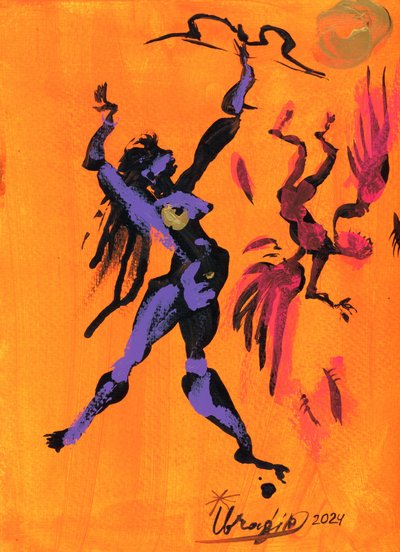 Vibrant Dancing Spirit by Kanat Ibragimov