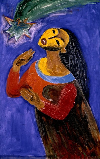 Woman Gazing at Star by Kanat Ibragimov
