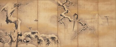 Birds in Landscape, First Half of the 17th Century by Kano Naonobu