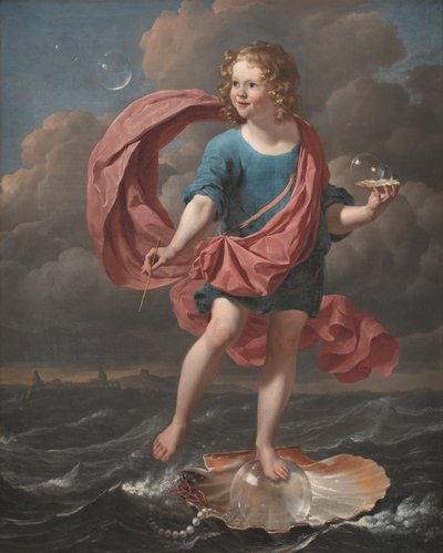Boy Blowing Soap Bubbles. Allegory on the Transitoriness and the Brevity of Life by Karel Du Jardin