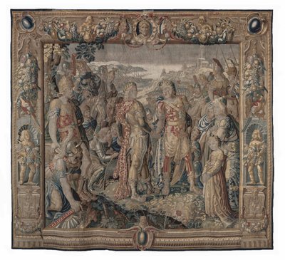 Octavia Effects the Concord of Tarentum by Karel van II Mander