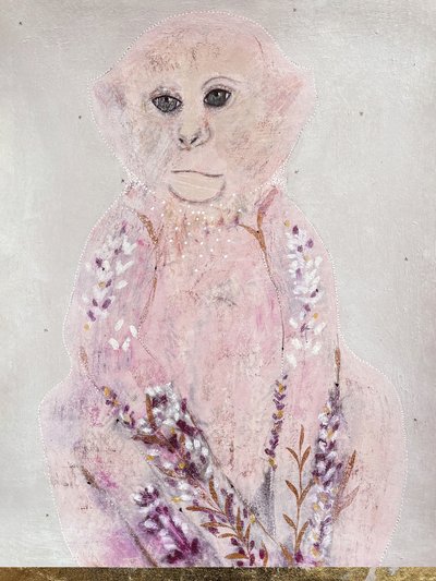 Pink Monkey Lavender by Karenina Fabrizzi