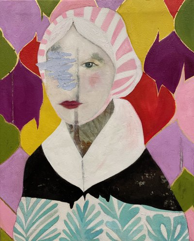 Vibrant Folk Portrait by Karenina Fabrizzi