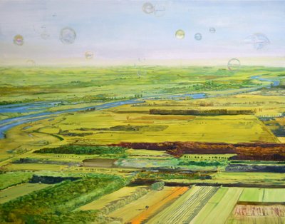 Floating Bubbles Landscape by Karin Bos