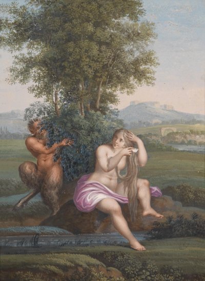 Bacchante and Faun by Karl Agricola