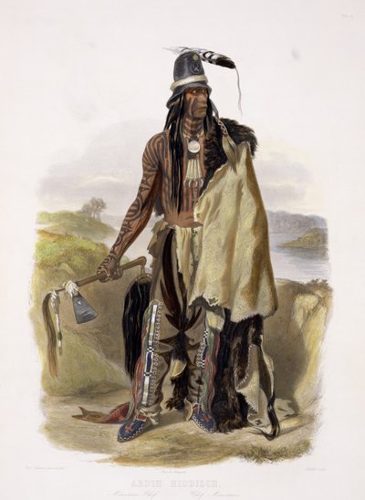 Abdih Hiddisch, a Minitarre Chief, plate 24 from Volume 2 of 