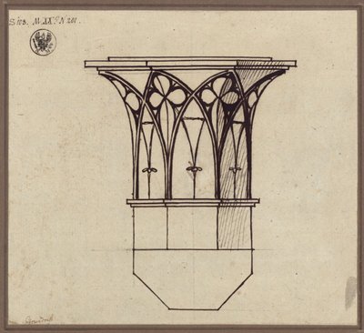 Octagonal Column Capital by Karl Friedrich Schinkel