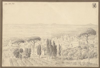 View of a Place, Probably on the Outskirts of Rome by Karl Friedrich Schinkel