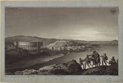View of the Amphitheater and the City of Pola in Istria by Karl Friedrich Schinkel