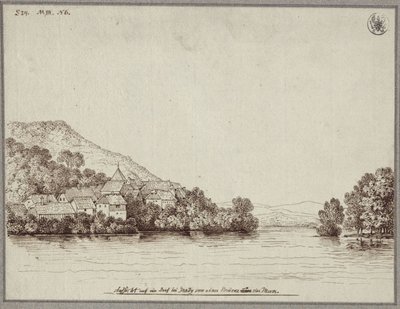 View of a Village near Graz from a Bridge over the Mur by Karl Friedrich Schinkel