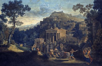 Ancient City on a Mountain by Karl Friedrich Schinkel