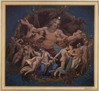 Berlin. Old Museum at Lustgarten. Design for the Mural 