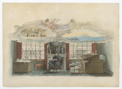 Berlin, Klosterstraße. Institute of Trade. Beuth in his official residence by Karl Friedrich Schinkel