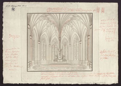 Berlin, Spittelmarkt. Design for St. Gertraud