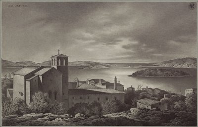 View of Pola and the Sea by Karl Friedrich Schinkel