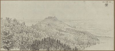 View of the Veste Coburg from the North by Karl Friedrich Schinkel