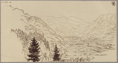 The Gastein Valley by Karl Friedrich Schinkel