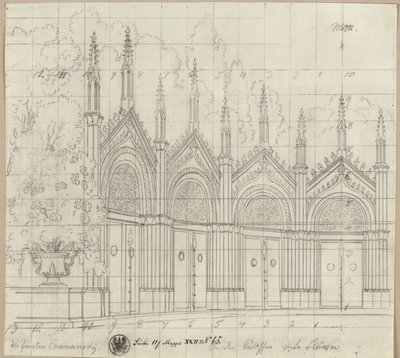 The Princes Chawansky. Tragedy by Ernst Raupach. Design for a Decoration. St. George
