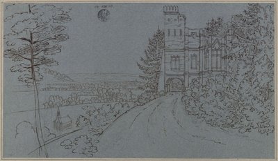 Köstritz. Artificial Ruin in the Castle Park (?) by Karl Friedrich Schinkel