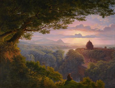Landscape with Pilgrim (Copy after Karl Friedrich Schinkel) by Karl Friedrich Schinkel