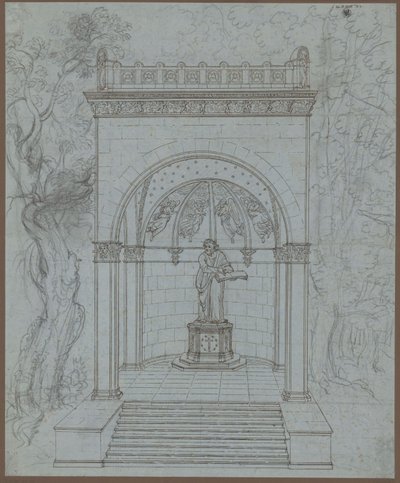 Mansfeld. Design for a Luther Monument by Karl Friedrich Schinkel