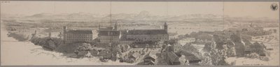 Panorama of Lambach with the Benedictine Monastery by Karl Friedrich Schinkel