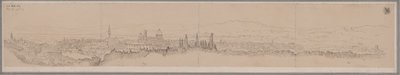 Panoramic View of Florence and Fiesole by Karl Friedrich Schinkel