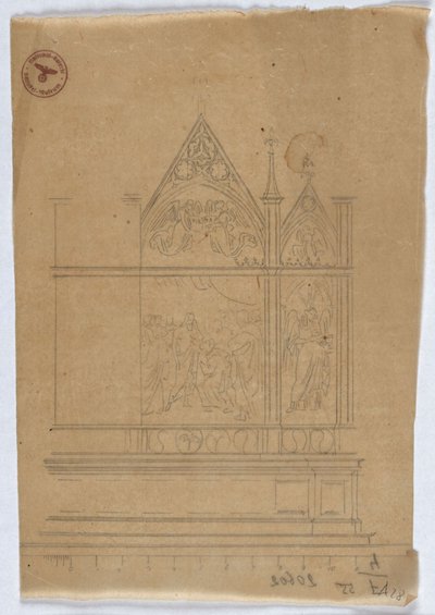 Study for a Gothic Altar by Karl Friedrich Schinkel
