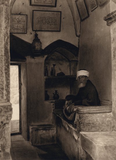 Jerusalem, Mosque Guard on the Mount of Olives by Karl Grober