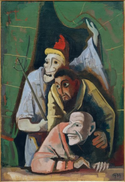 Evil Masks by Karl Hofer