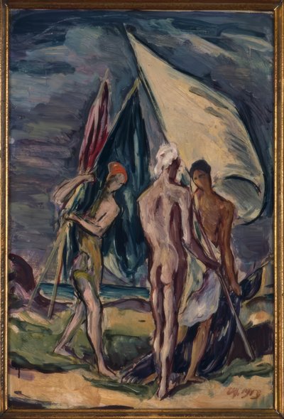 Flag Bearer by Karl Hofer